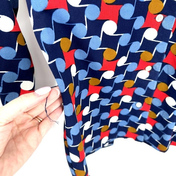 VINTAGE Hilton Head Sportswear 70s Music Note Blouse 11/12 - Picture 6 of 9